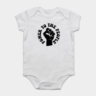 Power to the People, African American, Black Lives Baby Bodysuit